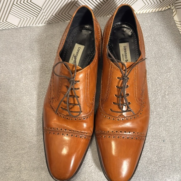 Lorenzo Banfi Men's Brown Leather Dress Shoes Men’s size 12 M made in Italy - Picture 3 of 13
